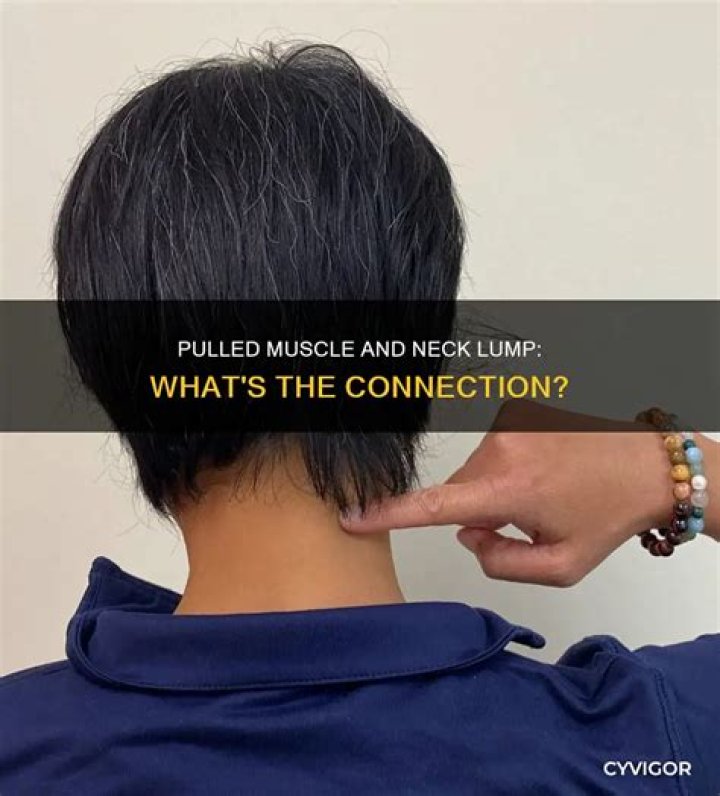 Can a pulled muscle cause a lump?