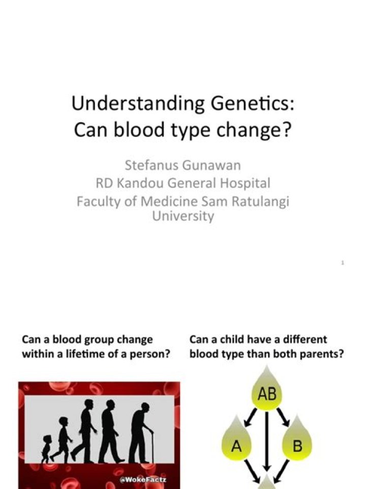 Can blood type change?