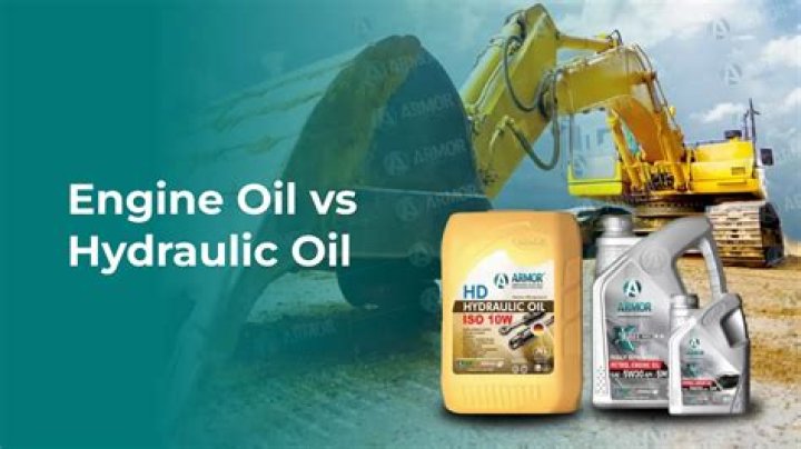 Can motor oil be used as hydraulic fluid?