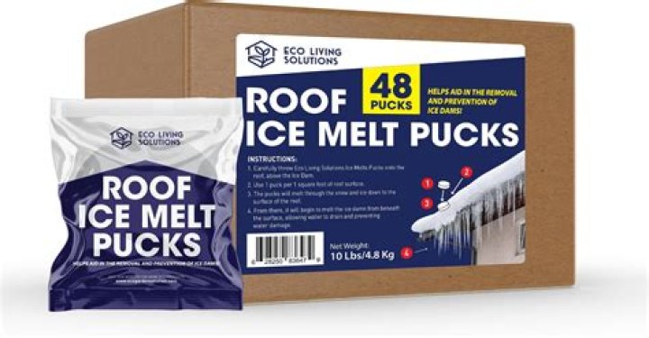 Can you put salt on roof to melt ice?