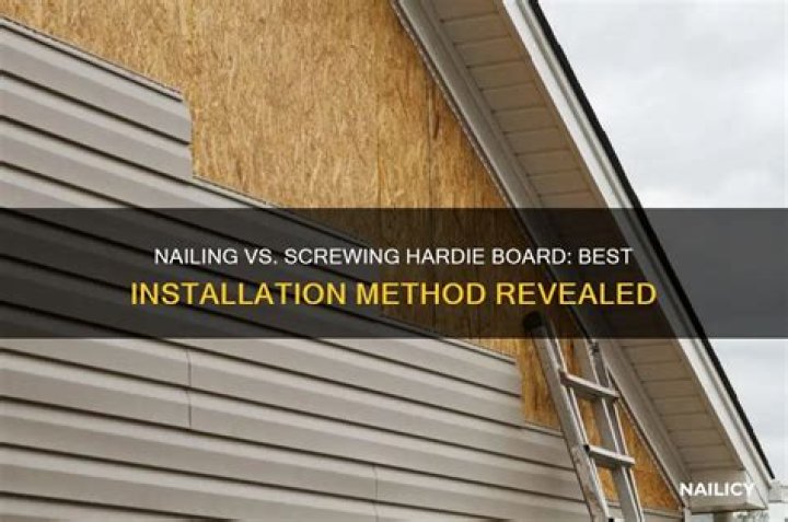Do you nail or screw Hardie board?
