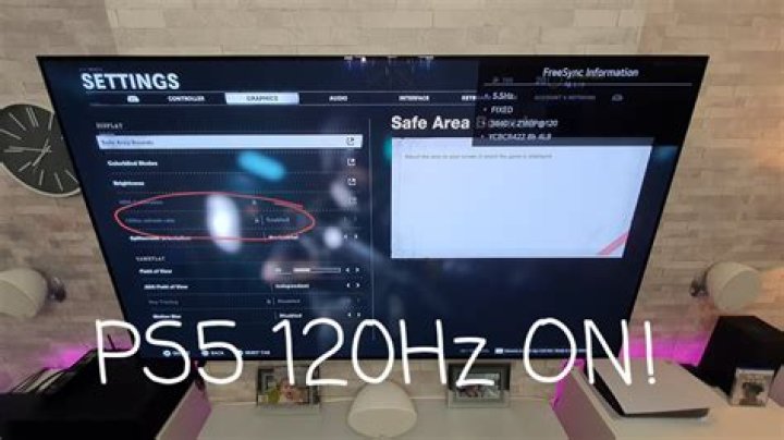 Do you need 120Hz for 120FPS PS5?