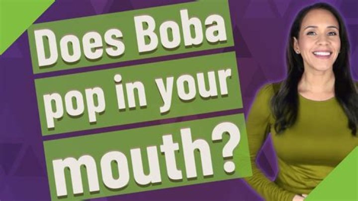 Does boba pop in your mouth?