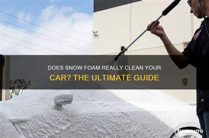 Does snow foam clean your car?