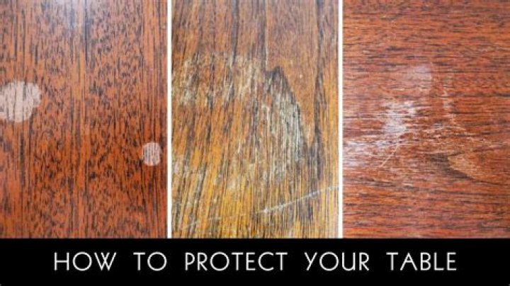 How do I protect my wood table from water rings?