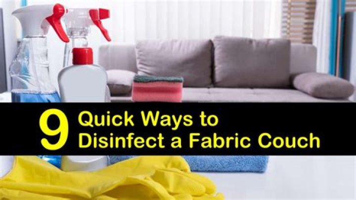 How do you disinfect a couch after the flu?