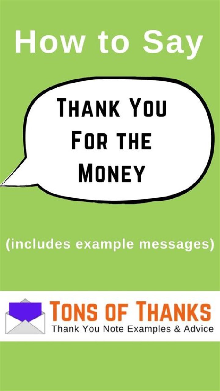 How do you thank someone for money for baby?