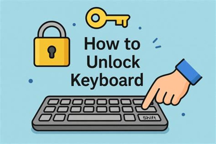 How do you unlock letters on a keyboard?