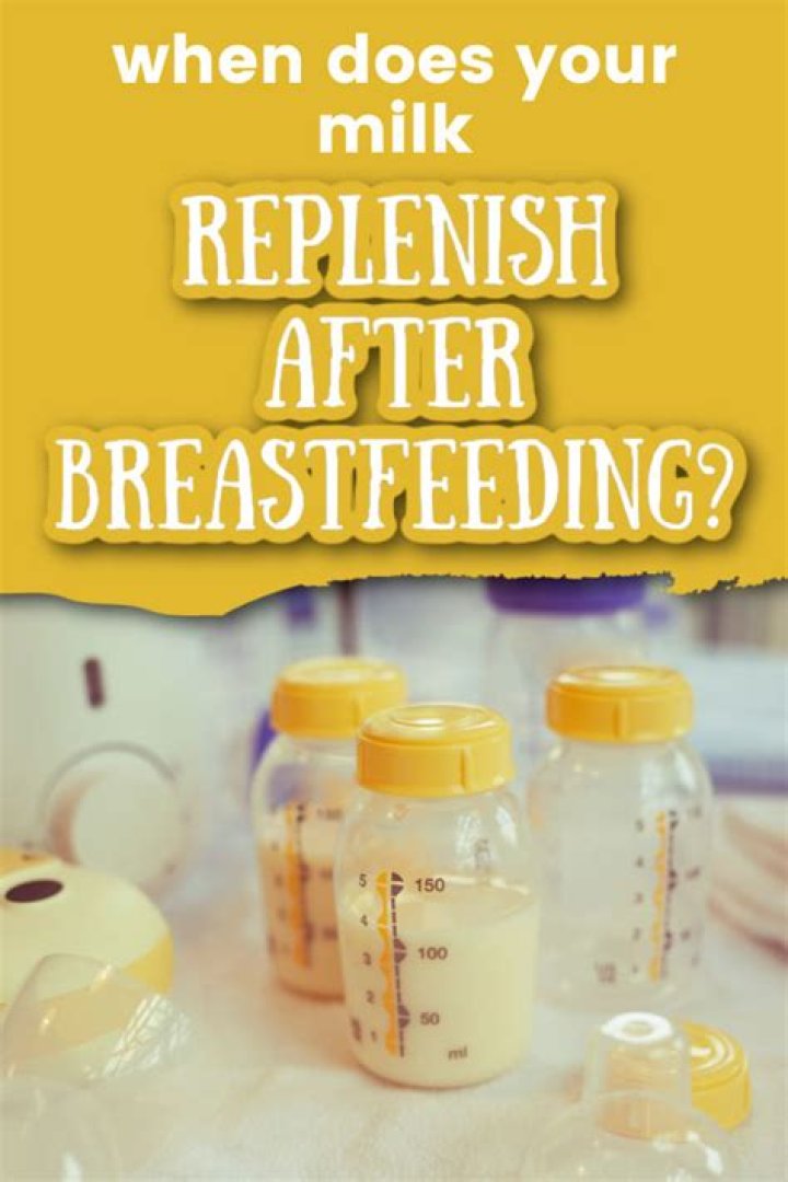 How quickly does breast milk replenish after pumping?
