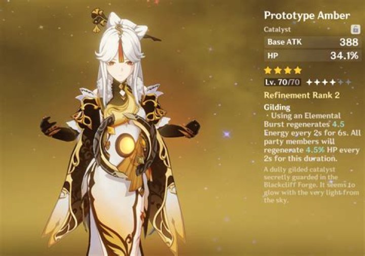 Is the prototype Amber Good for Ningguang?