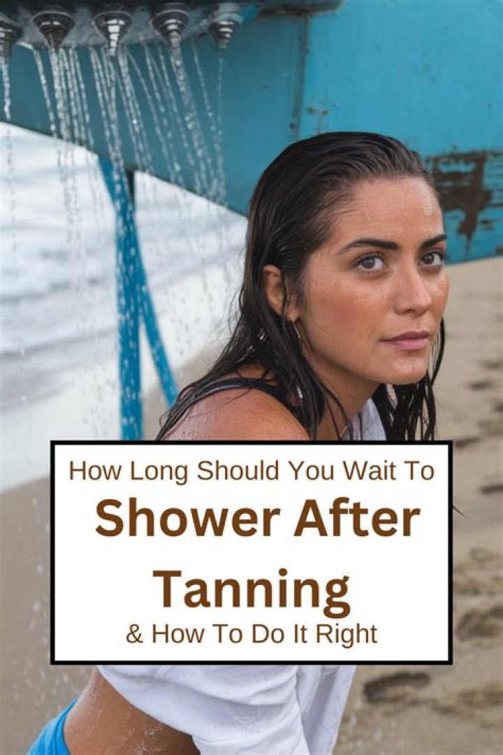 Should I shower after tanning?