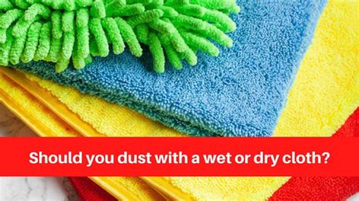 Should you dust with a damp cloth?