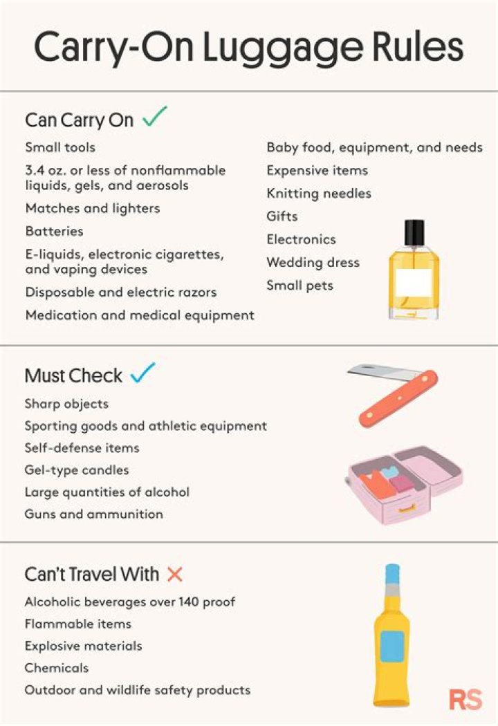 What's not allowed in carry-on?