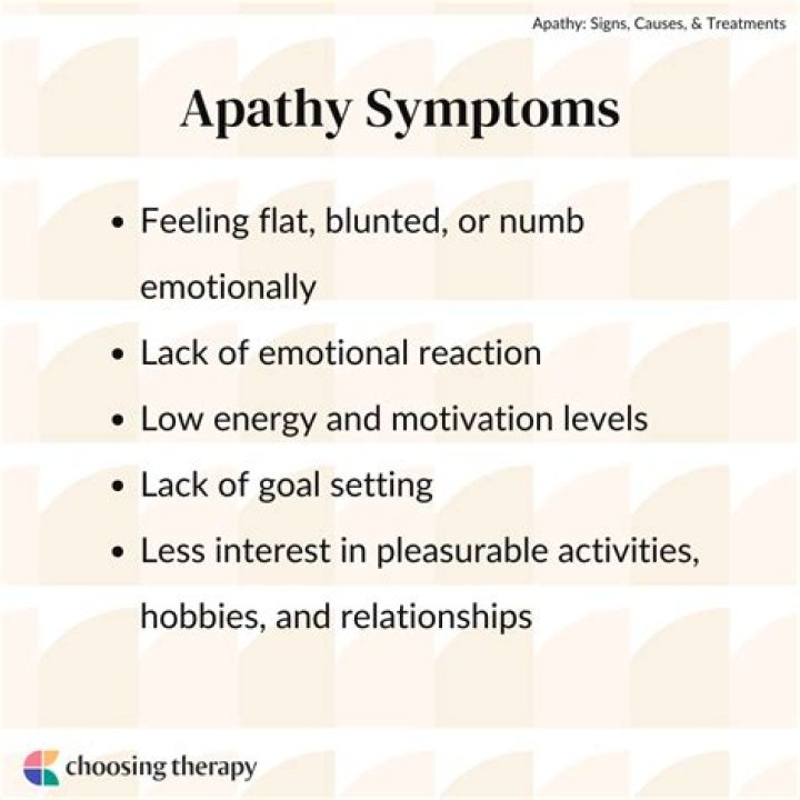 What causes apathy in life?