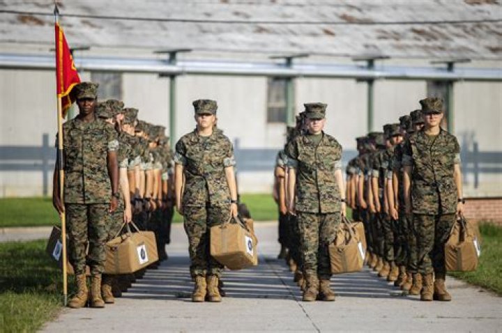 What do Marine recruits say when they call home?