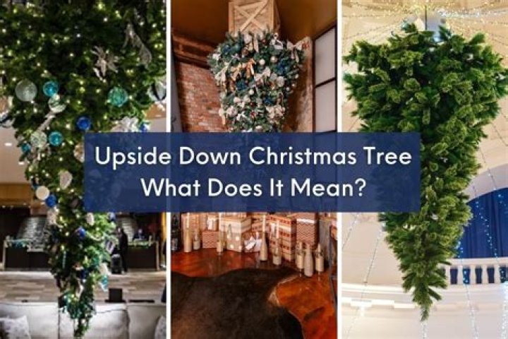 What does upside down Christmas tree mean?