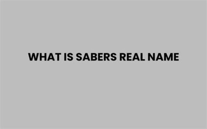 What is Sabers real name?
