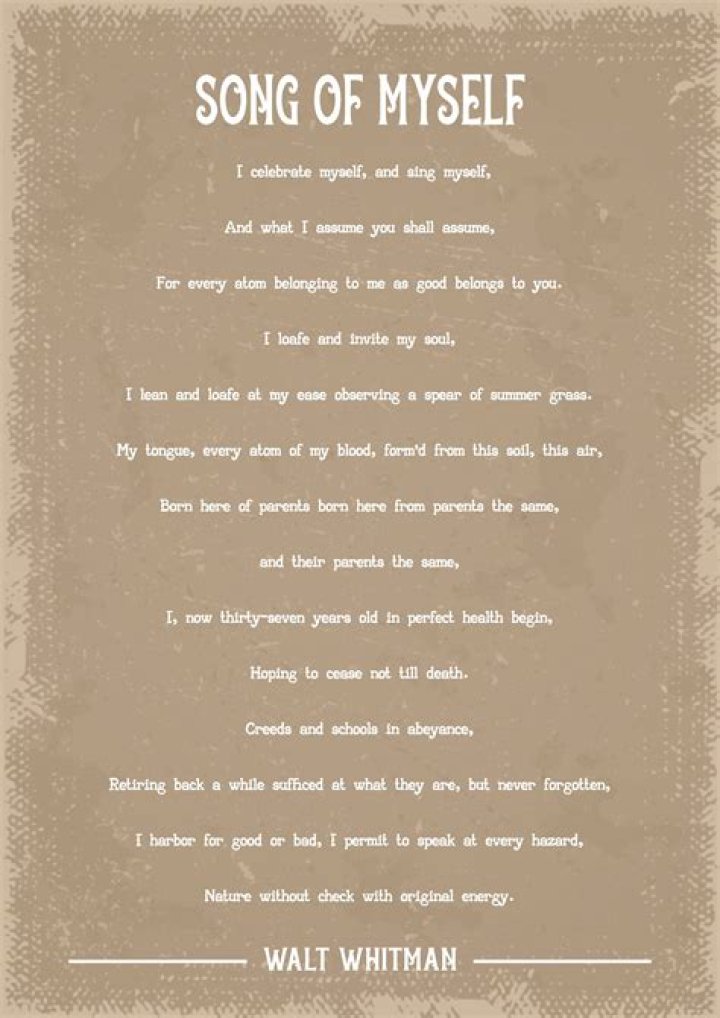 What is Whitman's message in this poem?