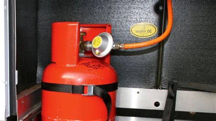 Where do you put the gas bottle in a van?