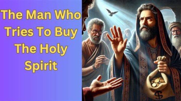Who tried to buy the Holy Spirit?