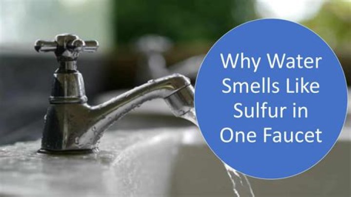 Why does my water smell like rotten eggs only one faucet?