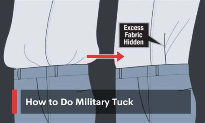 Why does the military tuck in their pants?