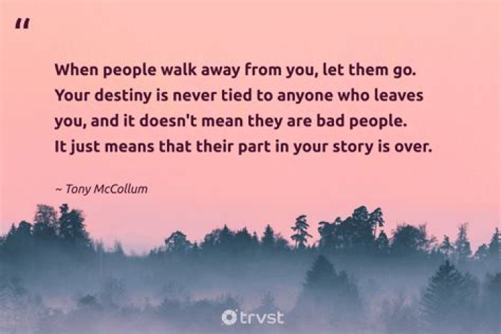 Why some people walk away from partners they love?