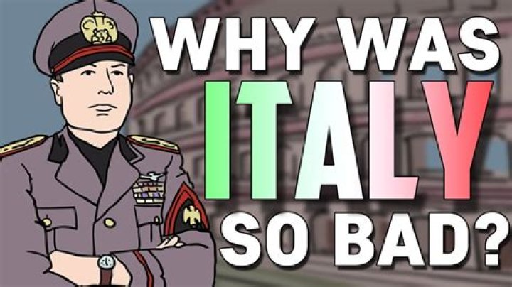 Why was Italy so weak?