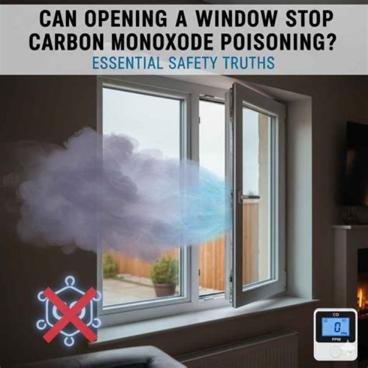 Will opening a window help with carbon monoxide?